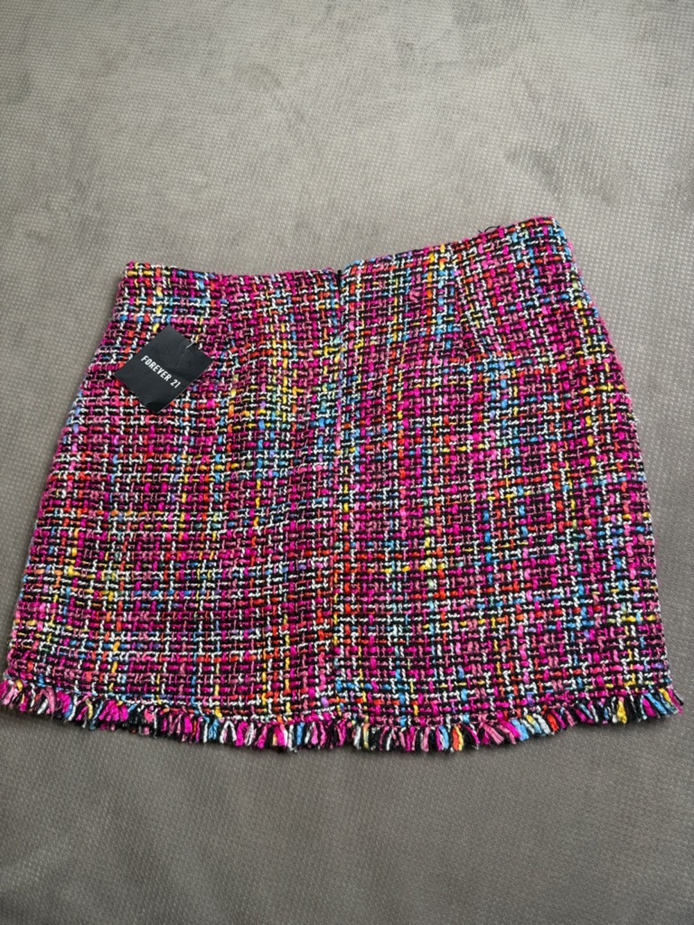 Forever 21 Multicolor Tweed Mini Skirt - Pink Mix - Picture 2 of 6